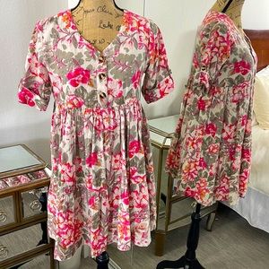 Flowy floral dress